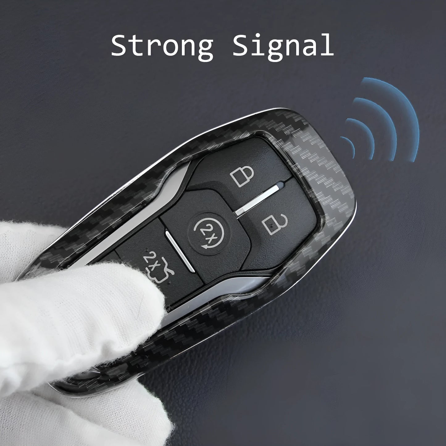 Plastic remote control protective shell for car keys in two colour options.