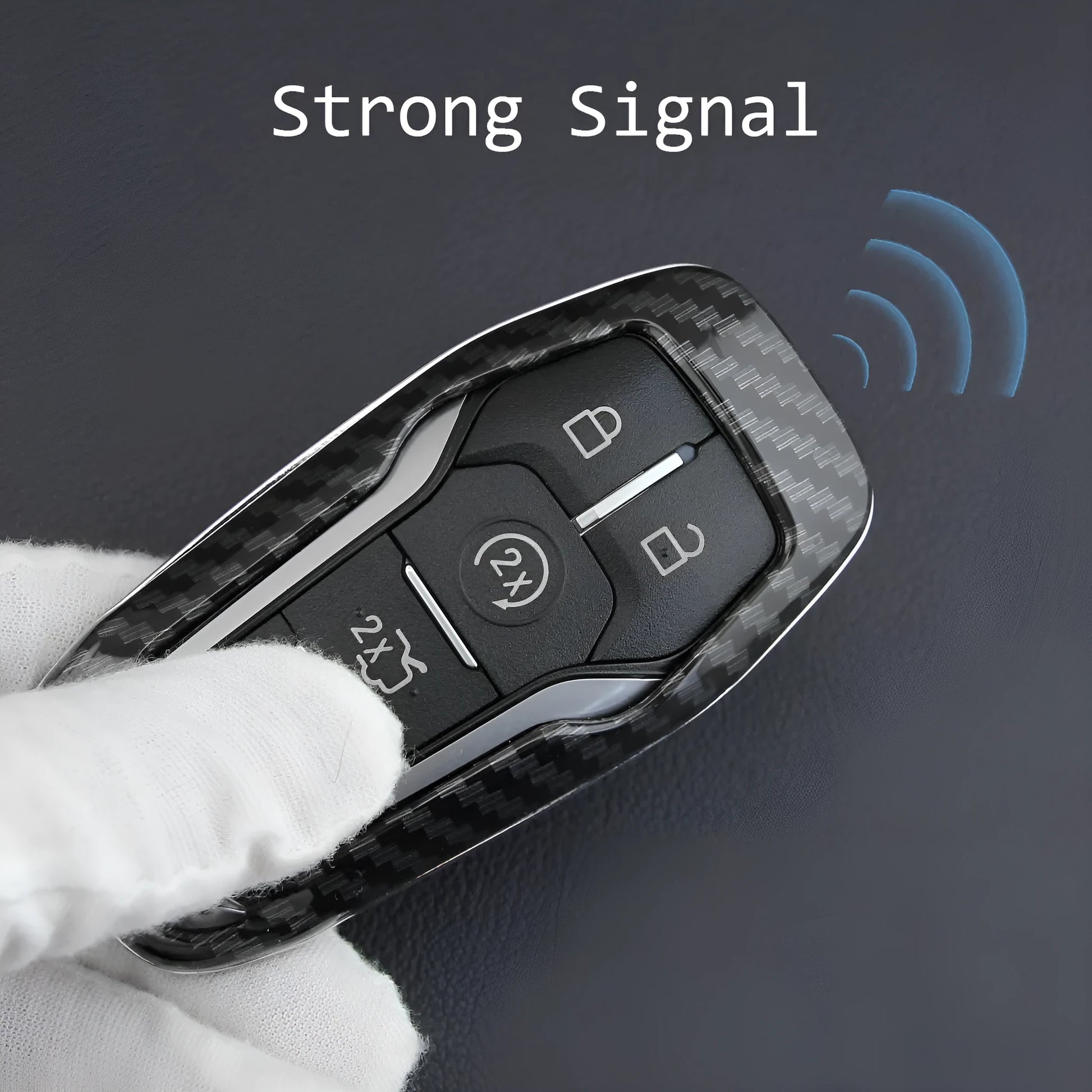 Plastic remote control protective shell for car keys in two colour options.