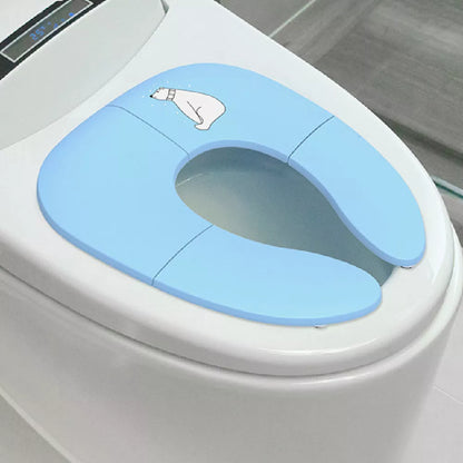 Foldable Baby Travel Potty Seat in pink, yellow, or blue, perfect for on-the-go potty training