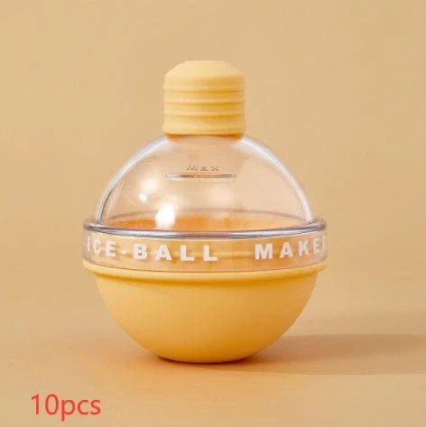 Food grade silicone ice ball mold for whiskey, creating 6CM spherical ice cubes