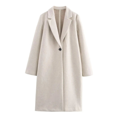 Women's long sleeve polyester jacket in solid colour, regular fit, sizes XS to L