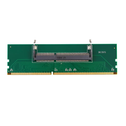 DDR4 laptop to desktop memory adapter interface card on anti-static bag.