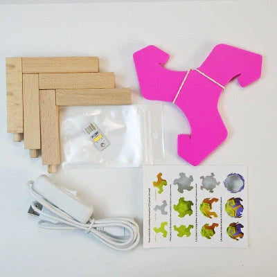 Bedside Moon Spherical Simple Small Table Lamp in various colors with USB interface