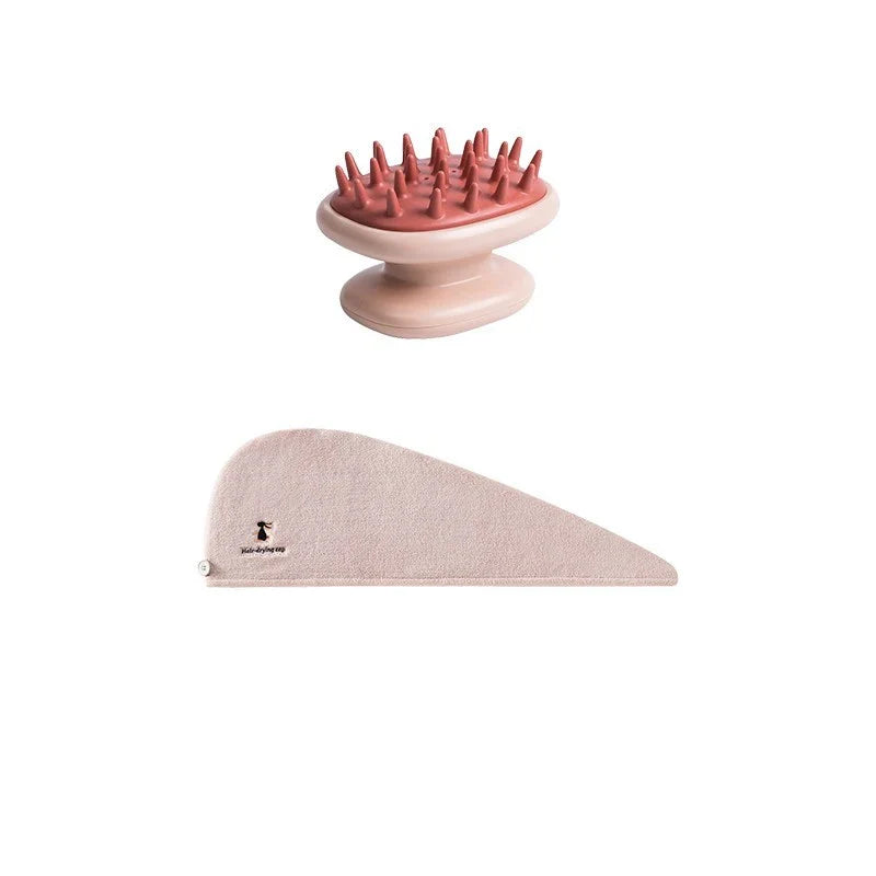 Premium silicone hair brush with airbag design for gentle scalp massage and improved blood circulation