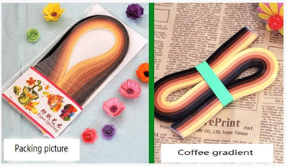 Vibrant gradient star origami paper set for creative crafting and DIY projects