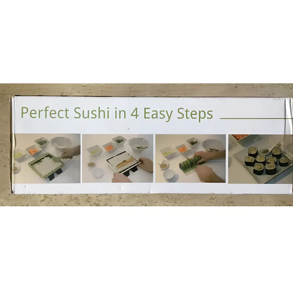 DIY sushi making machine with 11 stainless steel wires on PP plastic frame measuring 25x15cm