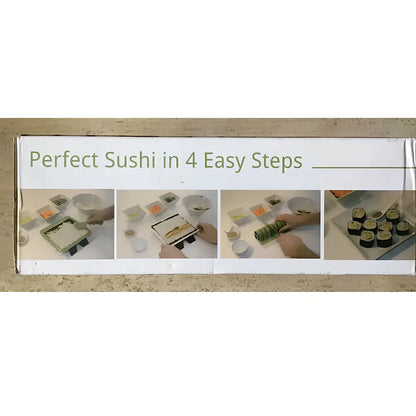 DIY sushi making machine with 11 stainless steel wires on PP plastic frame measuring 25x15cm