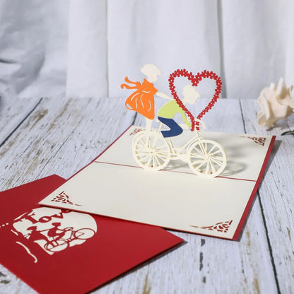 Enchanting 3D pop-up wedding invitation cards with laser-cut designs and floral motifs