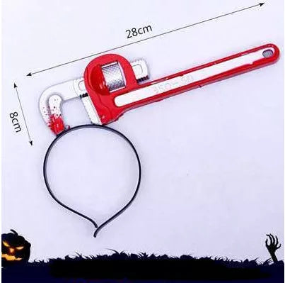 Halloween Tricky Item Headband with realistic neck effect for costumes