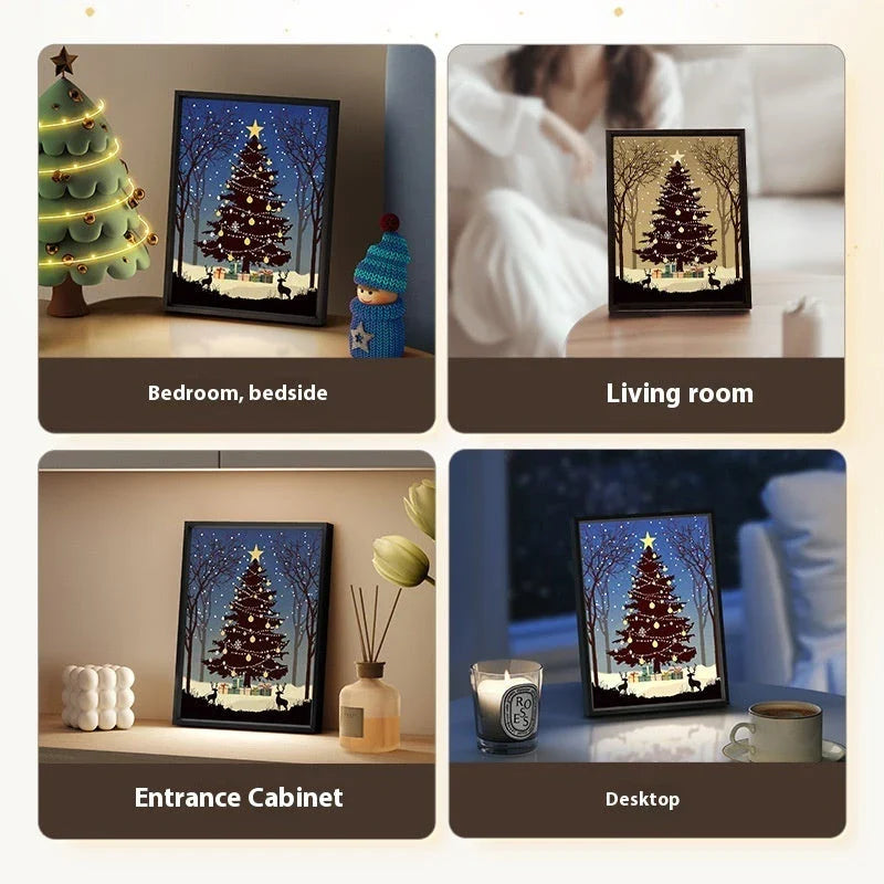 Luminous Bluetooth Christmas Tree Speaker with Decorative Lighting Display