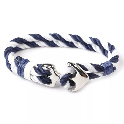 Marin Bracelets for men with anchor design in various colors