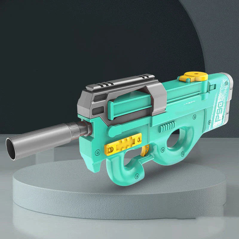 P90 Electric Water Gun with high-powered water stream, large capacity, and durable, leak-proof construction