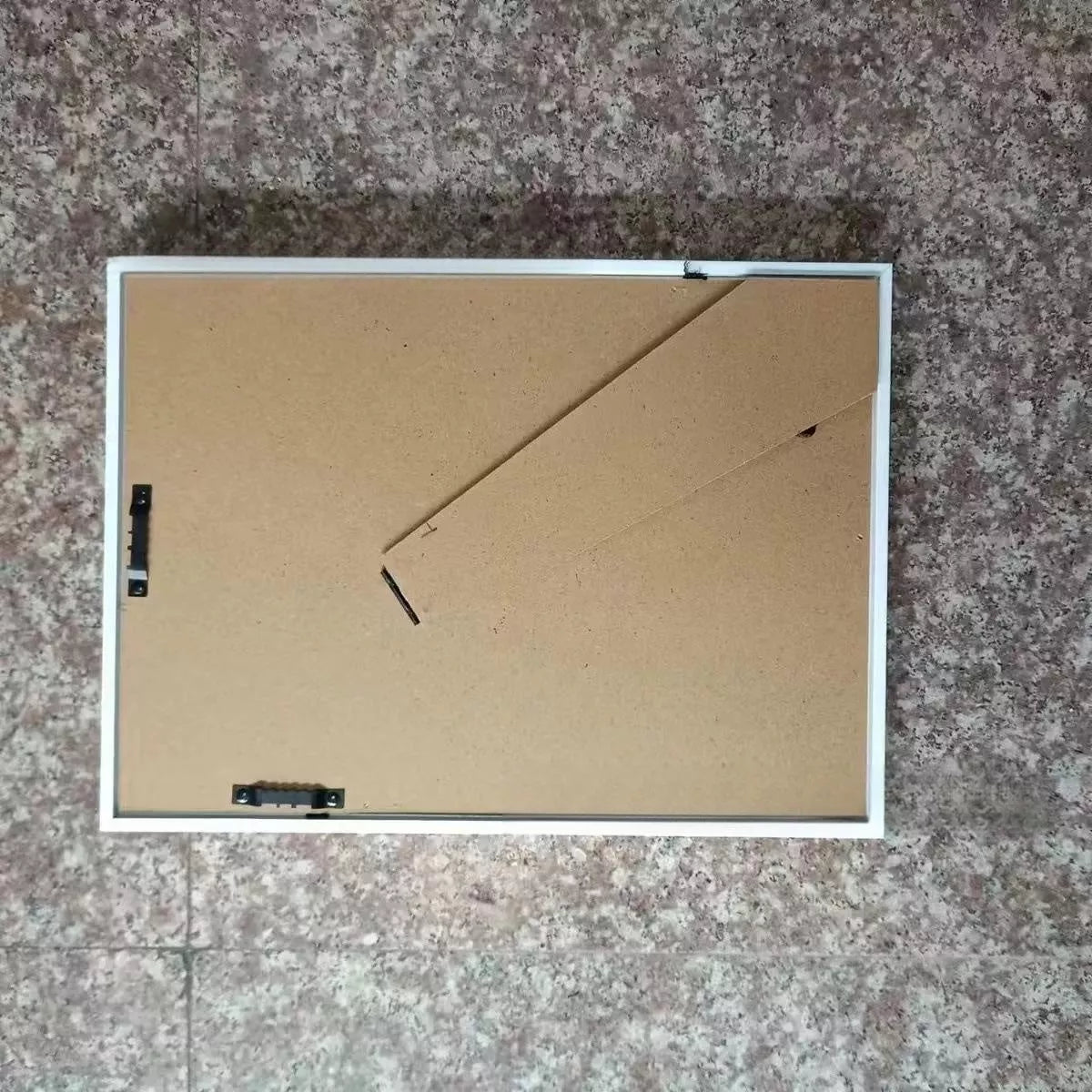 Modern acrylic kids art frames in black, white, and wood color for displaying children's artwork