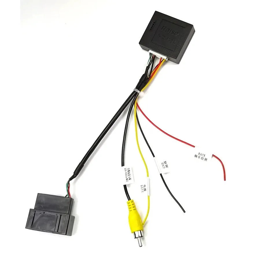 Black car camera conversion box for MIB platform Volkswagen Skoda reverse camera installation