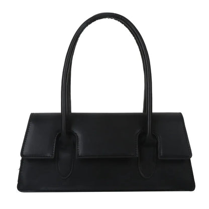 Women's PU small square shoulder bag in street trend style with document compartment