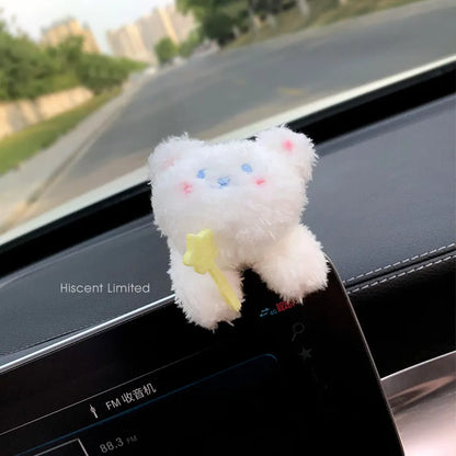 Cotton cartoon doll ornament for car pregnancy block coverage with hanging design