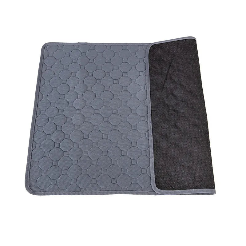 Pet Parents washable dog pee pad in neutral colour with waterproof backing