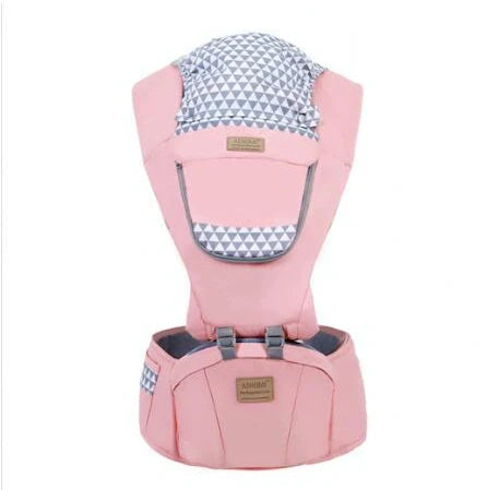 Baby sling waist seat carrier showing 15mm cushion and 25mm waist pad with anti-sliding design