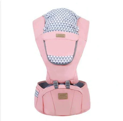 Baby sling waist seat carrier showing 15mm cushion and 25mm waist pad with anti-sliding design