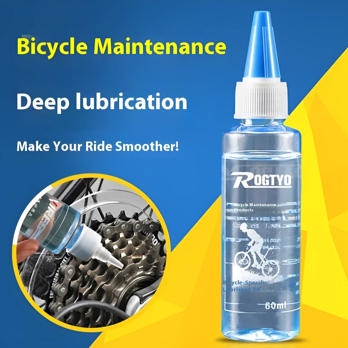 60ml bicycle chain lubrication oil bottle for maintenance and rust prevention