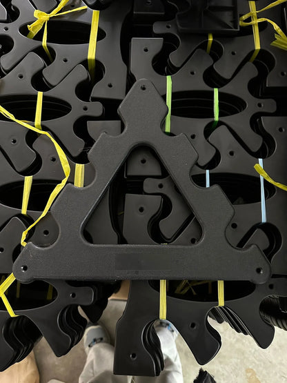 PVC dumbbell rack for organising 1 to 5 fitness equipment stands