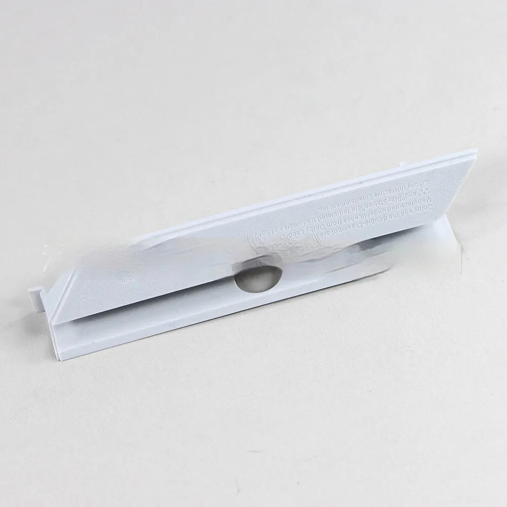 A black plastic hard drive baffle cover for a 3.5-inch SATA HDD, shown next to a white version.