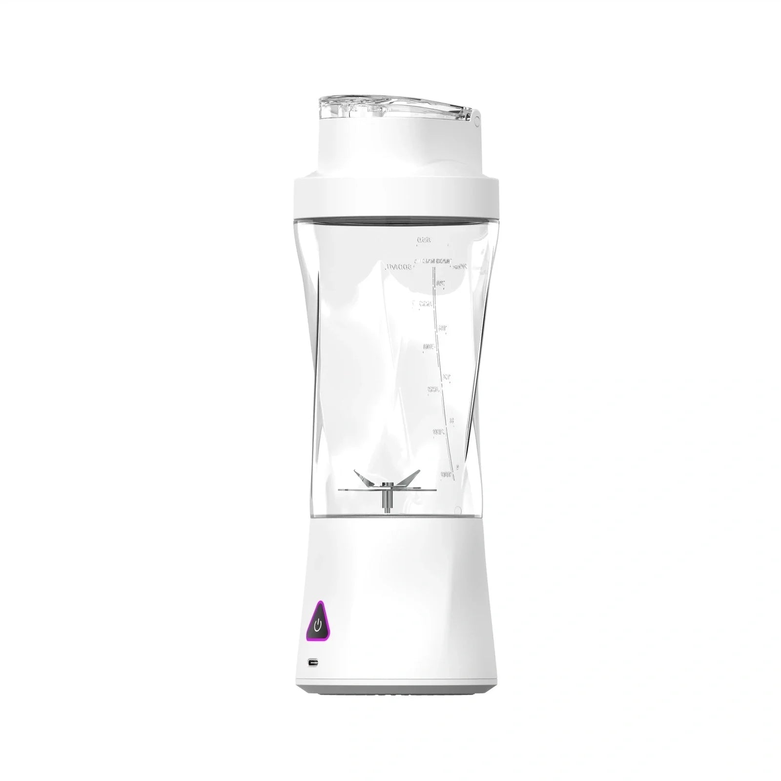 Black portable electric juicer cup with stainless steel 601-800ml liner and 201-500W motor for blending