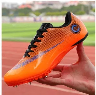 Unisex competition shoes with microfiber upper and TPU outsole for running and foot basket sports