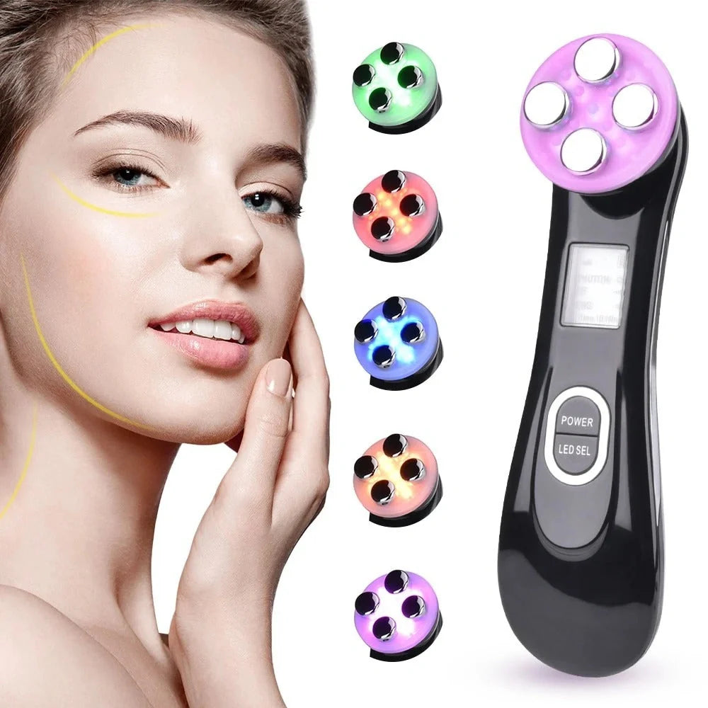 EMS radio frequency beauty instrument for skin rejuvenation, compact design with 10W power