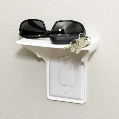 White polypropylene socket organiser rack on a workbench with sockets inserted