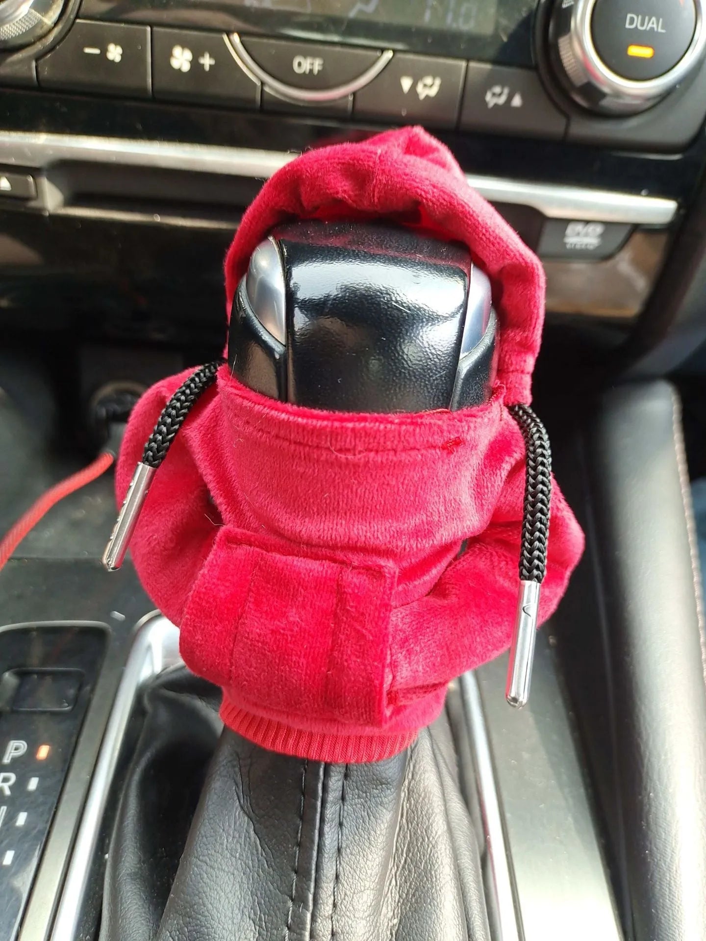 Pure cotton knitted gear lever cover in multiple colours for manual car interior decoration.