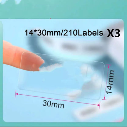 Pure color label thermal paper rolls for home and office organization