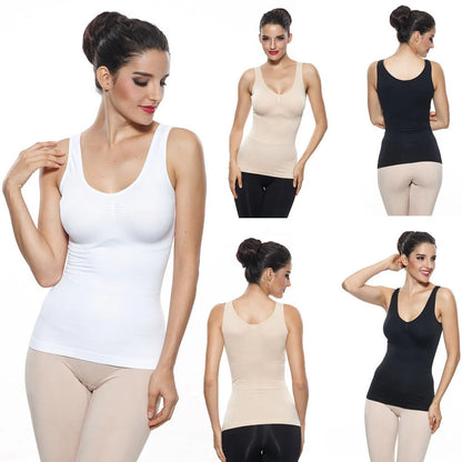 Sculpting Tank Top and Cami Set - Slim and smooth your figure with this versatile undergarment duo