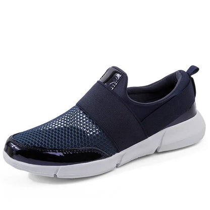 Women's breathable lightweight sneakers in blue, black, grey with mesh insoles and PU midsoles for hard floors