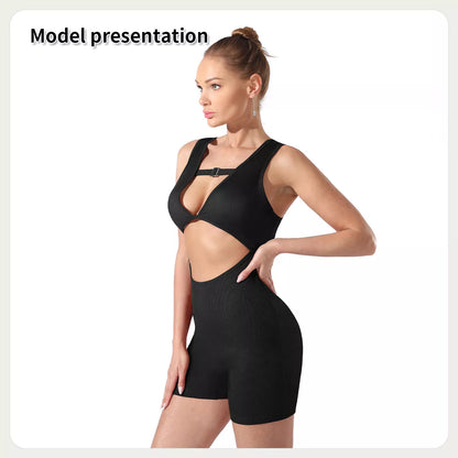 Black and Red Brown Bodysuit with Snap Closure for a sleek silhouette