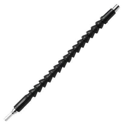Flexible shaft drill bit in various lengths and colors for accessing tight spaces during DIY home improvement projects