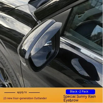 2023 Mitsubishi Outlander window deflector set in black engineering plastic