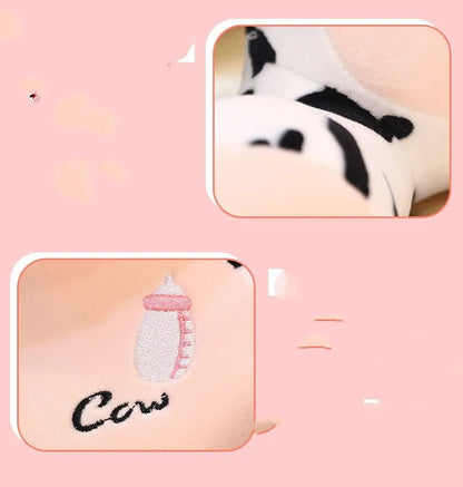 MengMeng Cow plush toy in super soft short plush with PP cotton filling, 22cm or 26cm