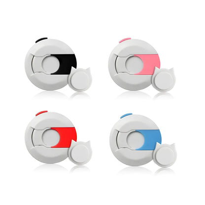 Anti-theft mobile phone lock with super magnetic lock and transparent German materials, in black, blue, pink, or red.