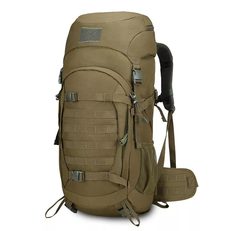 Outdoor sports large capacity backpack in khaki, army green, camouflage, or black