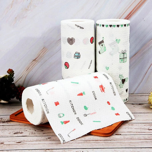 Disposable Non-Woven Rag in various colors, showing durability and absorbency