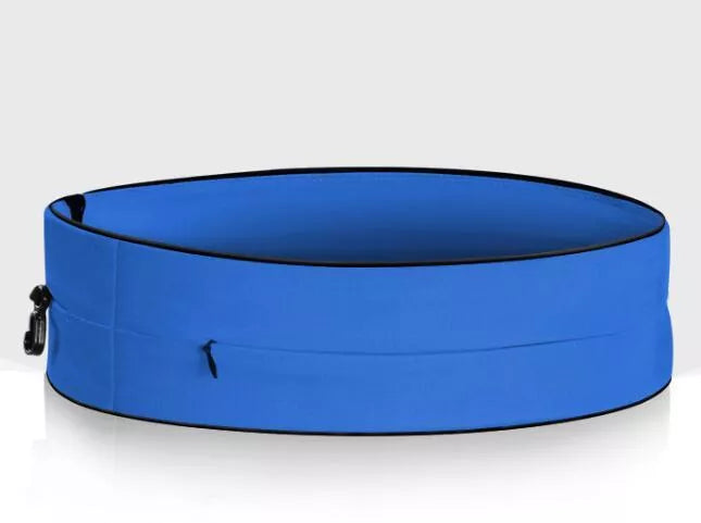 Elastic waistband sports belt bag for mobile phones in various colors