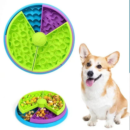 3-layer rotating puzzle pet slow feeder for dogs and cats