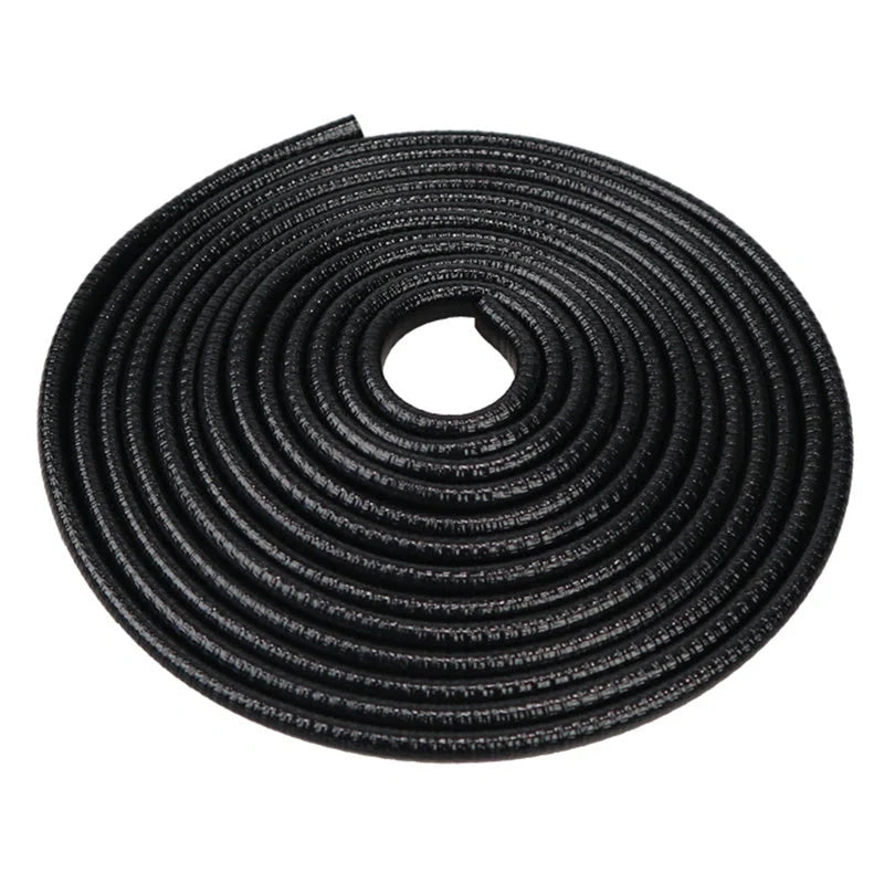 Universal car door anti-collision strip with built-in steel disc for scratch protection