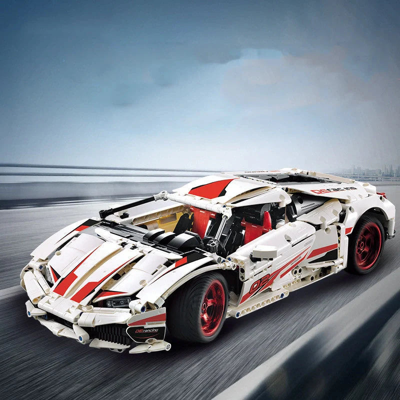 Lamborghini Intelligence Assembled Building Block Toy with detailed design and 800+ pieces