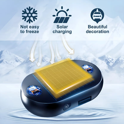 Portable car anti-freezing tool with dimensions 5x2.6x1.5cm and double-sided tape mounting