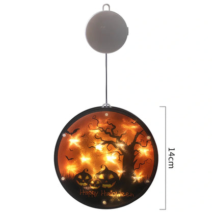 Halloween LED modelling lantern with 160mm PVC shell and atmospheric glow