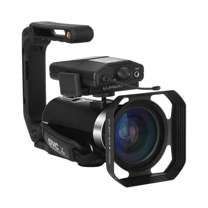Black WIFI digital HD night vision camera with 3-inch screen showing 37mm lens mount