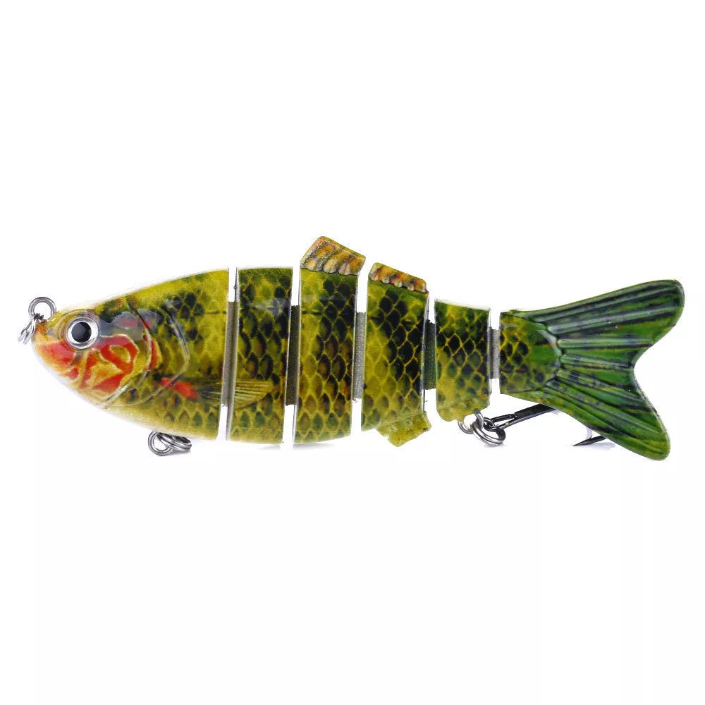 Plastic bait fish with high-strength hooks for effective fishing