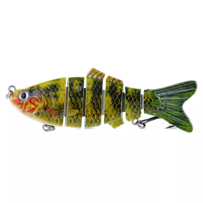Plastic bait fish with high-strength hooks for effective fishing